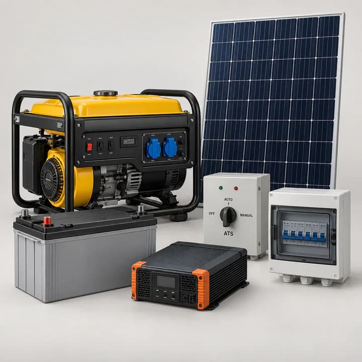 Energi, Generator & Solar